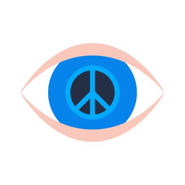 Göz simgesi, vektör illüstrasyonu basit tasarım