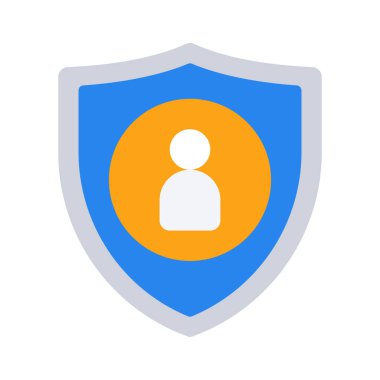 Kullanıcı Koruma simgesi, vektör illüstrasyonu      