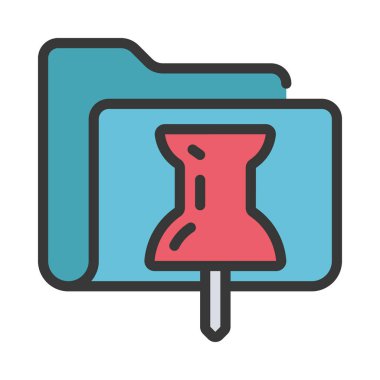 Pin Dizini simgesi, vektör illüstrasyonu 