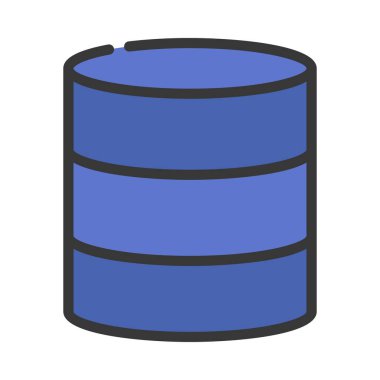 veritabanı web simgesi vektör çizimi