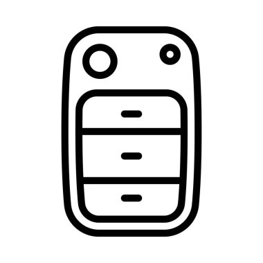 Otomobil Anahtarı ikon vektör çizimi