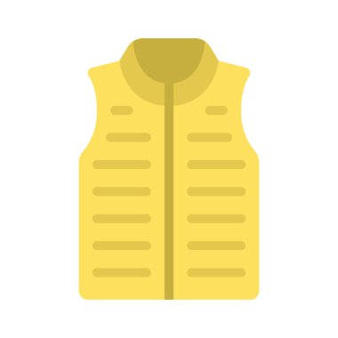 Kolsuz Kabarık Ceket simgesi, vektör illüstrasyonu     