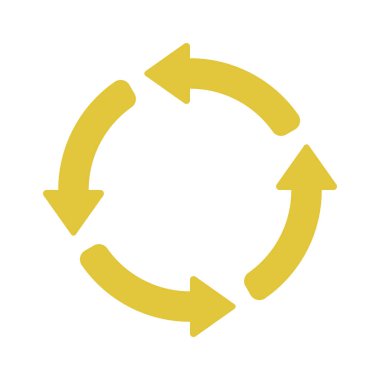 Dört Ok Çemberi Ağ ikonu vektör çizimi