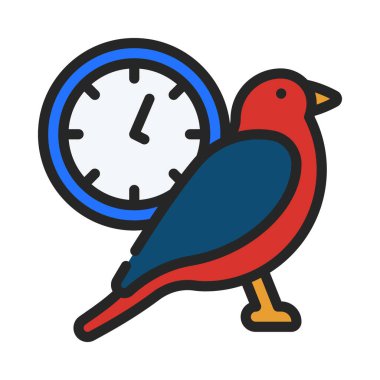 bird icon, vector illustration simple design