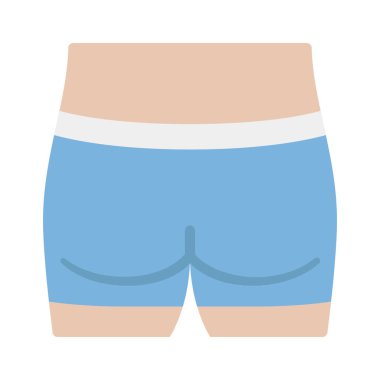 Buttocks web simgesi vektör illüstrasyonu