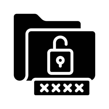 Kilitli Ayarlar simgesi, vektör illüstrasyonu 