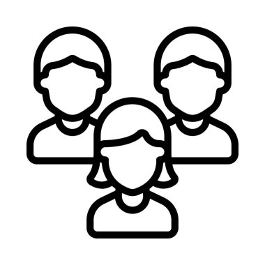 takım ve takım çalışması konsept simgesi, vektör illüstrasyonu basit tasarım