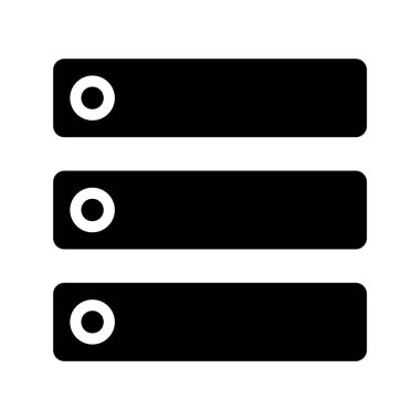 sunucu web simgesi vektör illüstrasyonu