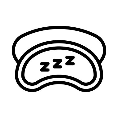 Göz Maskesi Web simgesi vektör çizimi