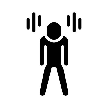 Fazla çalışan kişi web simgesi vektör illüstrasyonu