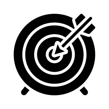 hedef simgesi. Kişisel ve ticari kullanım için vektör illüstrasyonu