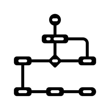 algoritma web simgesi vektör illüstrasyonu