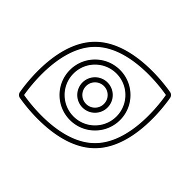 Görünür düz simge, vektör illüstrasyonu 