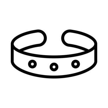 Bileklik Ağ simgesi vektör illüstrasyonu