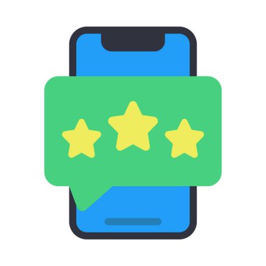 Mobil İnceleme Ağ ikonu vektör çizimi