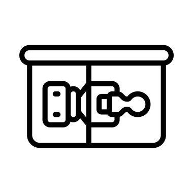 Pasta Tin web simgesi vektör çizimi