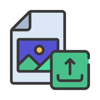 Tasarım Dosyası simgesi, vektör illüstrasyonunu paylaş