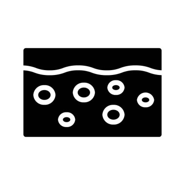 Zemin düz simge, vektör illüstrasyonu 