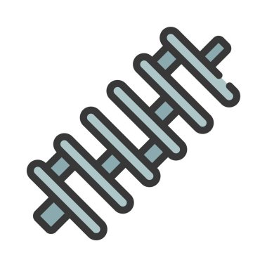 Crankshaft simgesi, vektör illüstrasyonu basit tasarım