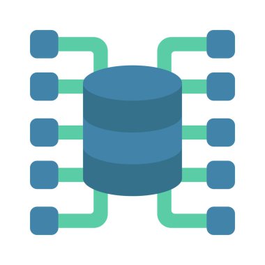 Veri Teknolojisi simgesi, vektör illüstrasyonu  