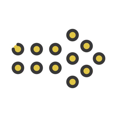 ok simgesi vektör illüstrasyonu