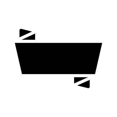 Sharp Ribbon web simgesi vektör çizimi