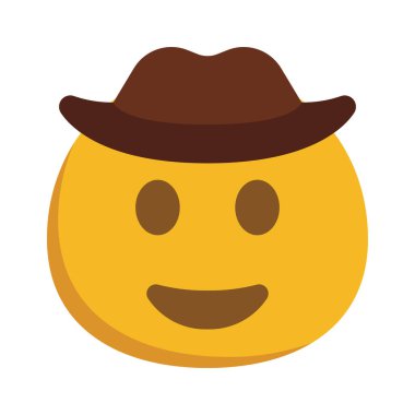 Kovboy Web simgesi vektör illüstrasyonu