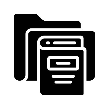 Kitap Ayarları simgesi, vektör illüstrasyonu 