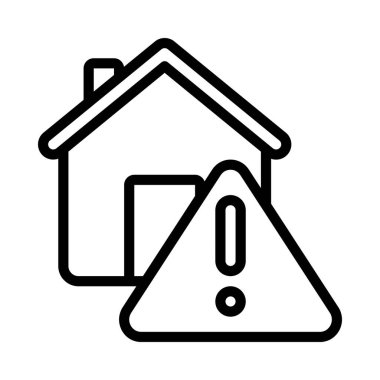 Özellik Evi simgesi, vektör illüstrasyonu 