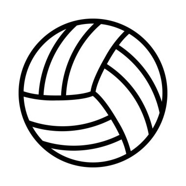 Voleybol web simgesi vektör illüstrasyonu