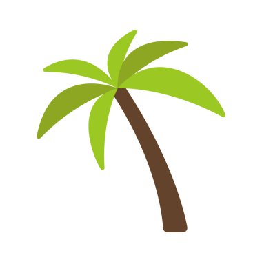 Palmiye ağacı ikonu vektör illüstrasyonu
