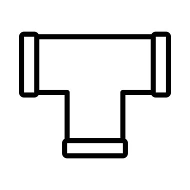 Boru simgesi, vektör illüstrasyonu basit tasarım