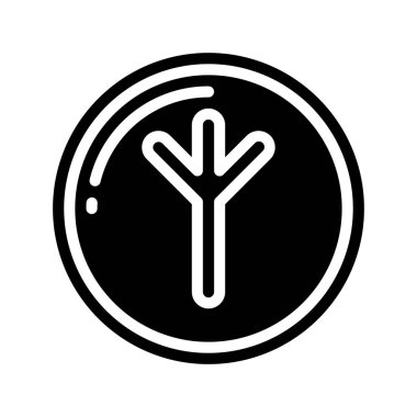 Bozuk para simgesi, vektör illüstrasyonu basit tasarım