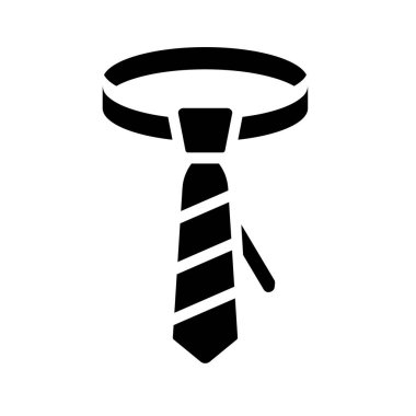 Kravat ağ simgesi. vektör illüstrasyonu.