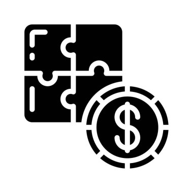 Para Sorunları web simgesi düz tasarım, vektör illüstrasyonu                                                  