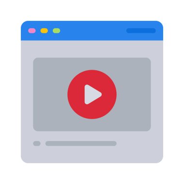 Video oynatımını kutsal kişilerin resmi, vektör çizim 