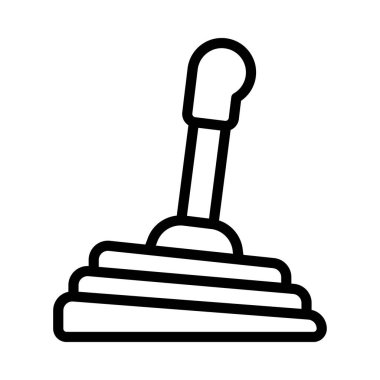 Gear Stick ağ ikonu vektör çizimi