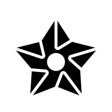 Yıldız Ağı ikon vektör illüstrasyonu atılıyor