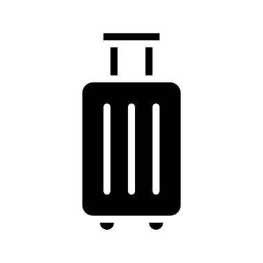 Suit Case web simgesi vektör illüstrasyonu
