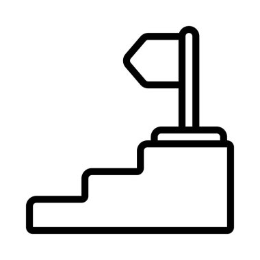 Kariyer Adımları Web simgesi vektör çizimi