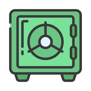 güvenli web simge vektör çizim 