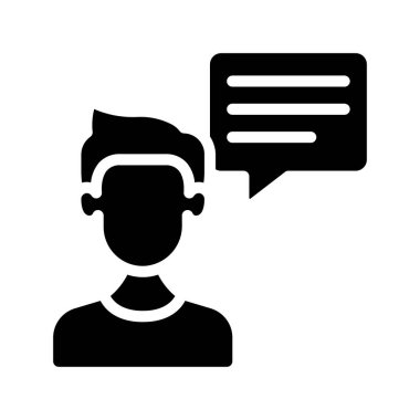 Konuşan Konuşma Ağı vektör çizimi