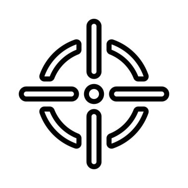 Yerçekimi ikonu, vektör illüstrasyonu basit tasarım