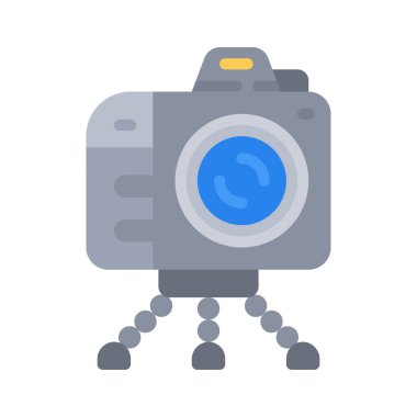 kamera simgesi, vektör illüstrasyonu basit tasarım