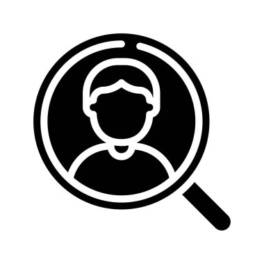 İşe alım web simgesi vektör illüstrasyonuName