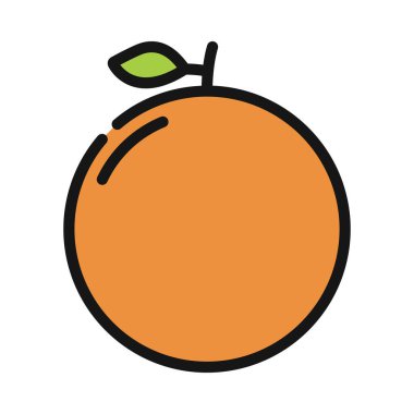 turuncu simge vektör illüstrasyonu 