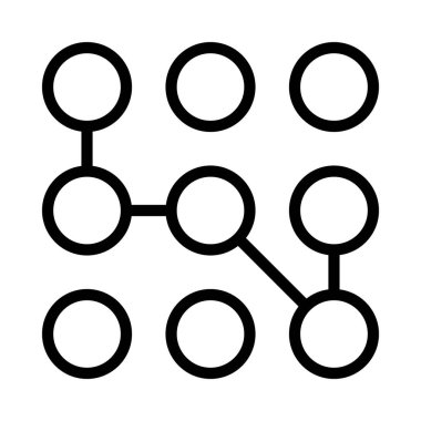 Karmaşıklık simgesi, vektör illüstrasyonu basit tasarım