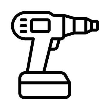 Elektrik sondaj simgesi, vektör illüstrasyonu basit tasarım