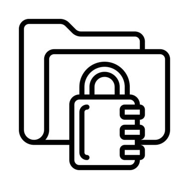 klasör simgesi, vektör illüstrasyonu 