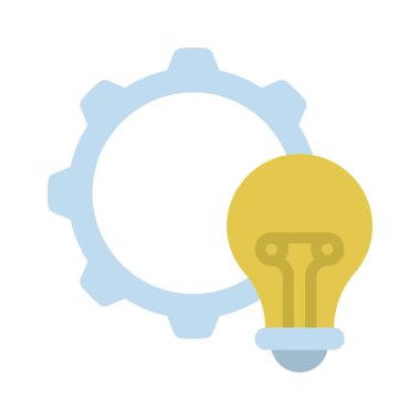 Fikir Yönetimi web simgesi vektör illüstrasyonu